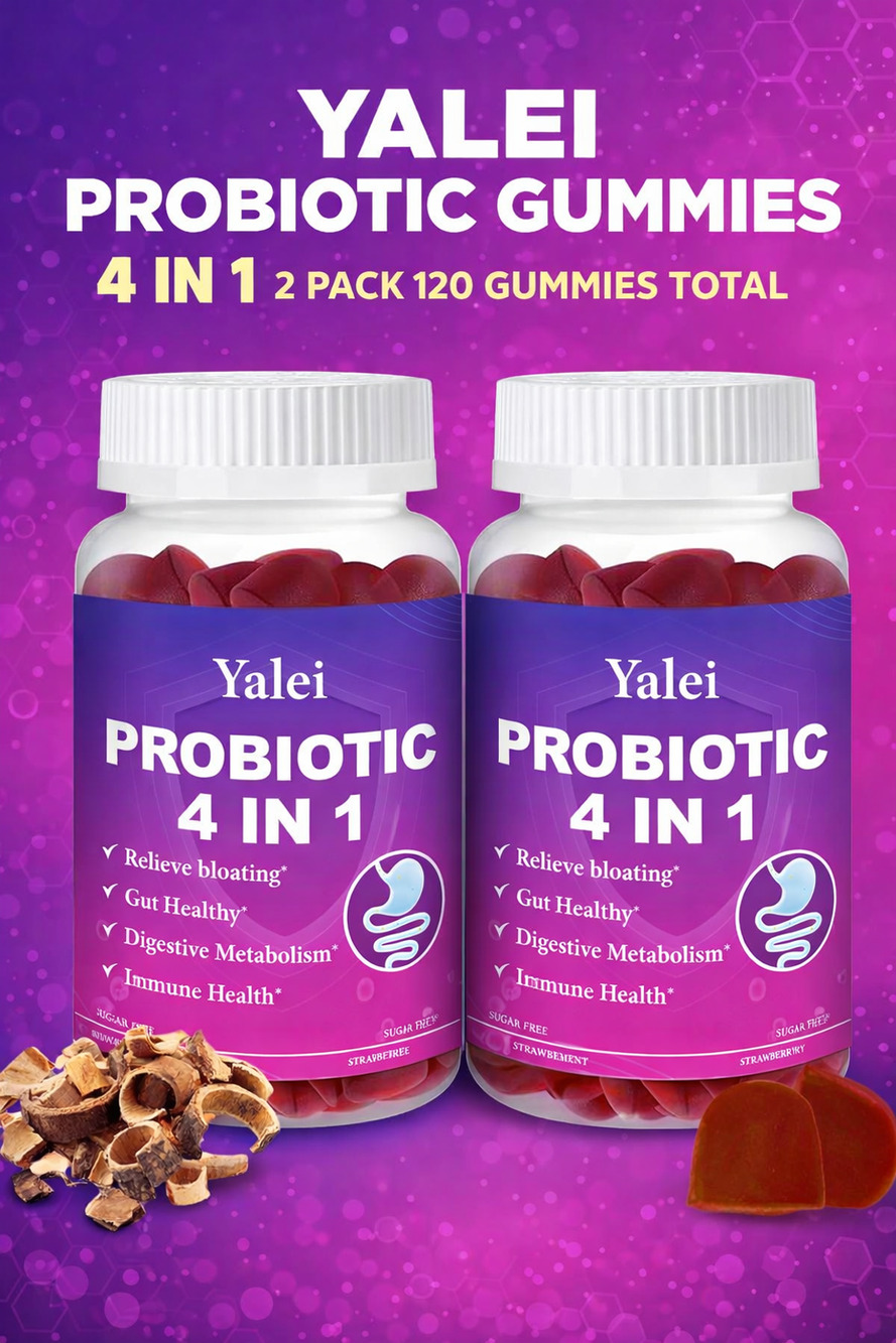 Yalei Probiotic Gummies 2 Pack Unisex Health Digestive 120ct